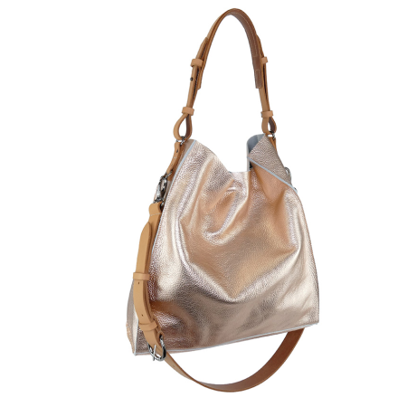 Tasche Tote aus metalic Leder